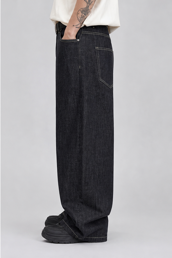 Raw denim black
